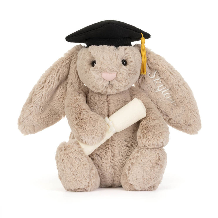 Personalised Bashful Bunny Graduation Outfit
