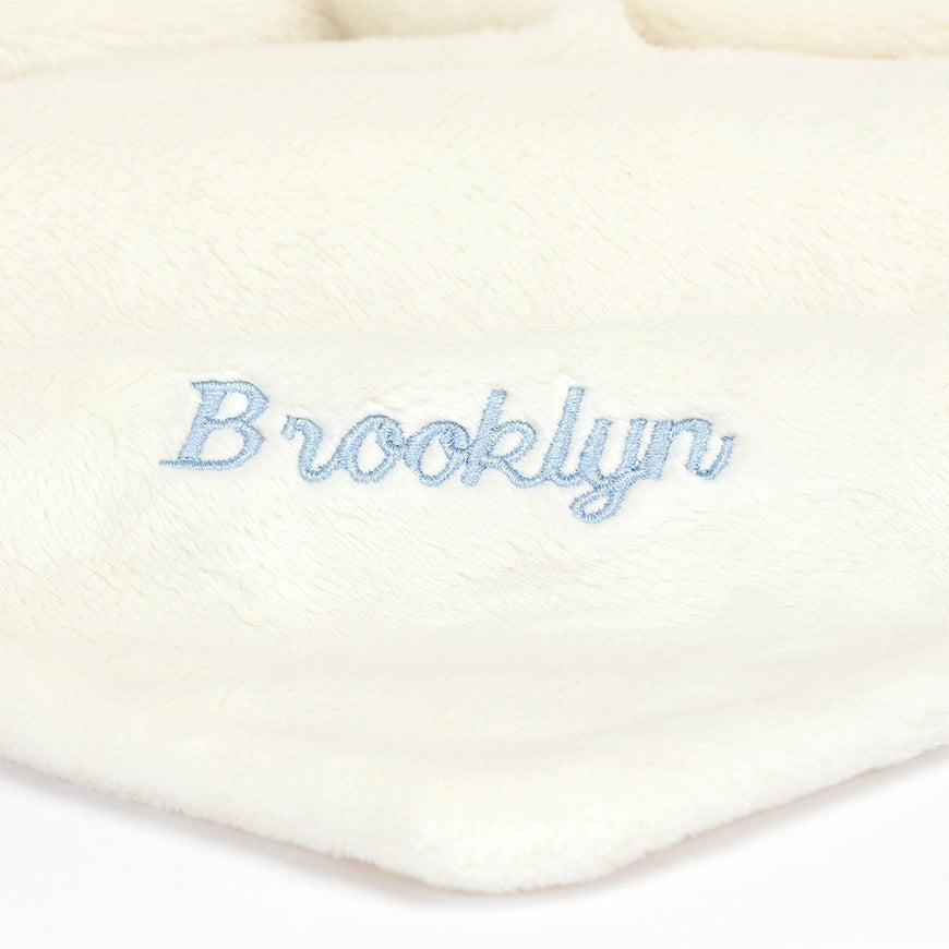 Personalised Bashful Black & Cream Puppy Soother
